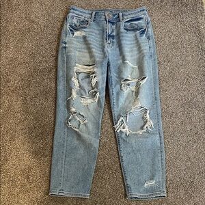 American Eagle Distressed Mom Jeans